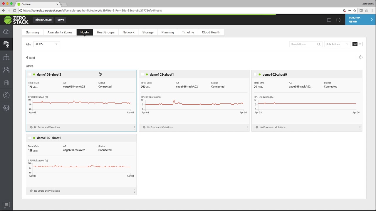 ZeroStack Feature Overview