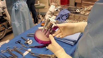 Gelpoint trocar set up for Davinci surgery