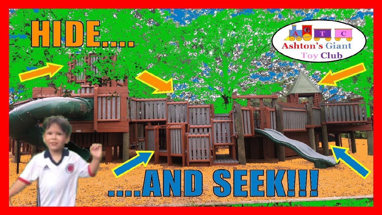 BEST HIDE AND SEEK PLAYGROUND EVER!! | MOM TRIES DESPERATELY TO KEEP UP ...