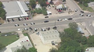 Officer shoots, injures suspect who was ramming vehicles, attempting to escape arrest, police say