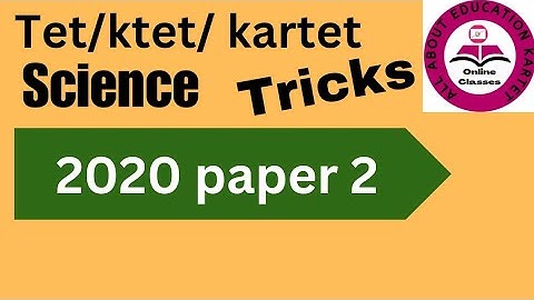 kar tet-2020 Science question paper in english|paper-2 mathsscience|evs