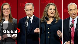 Liberal leadership debate: Candidates spar over how Canada should respond to Trump threats | FULL