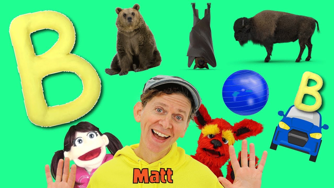 Letter B Song | Learn the Alphabet with Matt | What Starts with B?