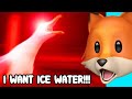 Angry duck wants ice water