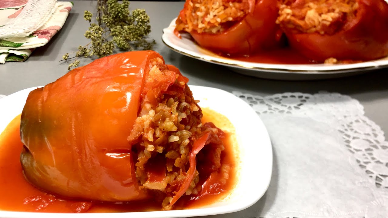 Овощной фаршированный перец Без мяса, очень вкусно / постный