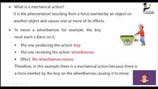 Physics (Grade 8):Mechanical Actions