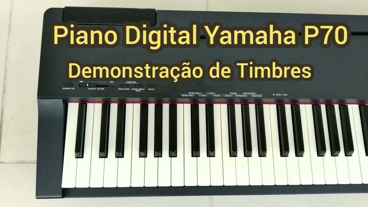 Piano Digital Yamaha P70 - Demonstração / Teste após reparo
