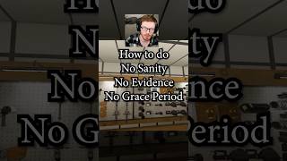 How to do No Sanity No Evidence in Phasmophobia #phasmophobia #shorts
