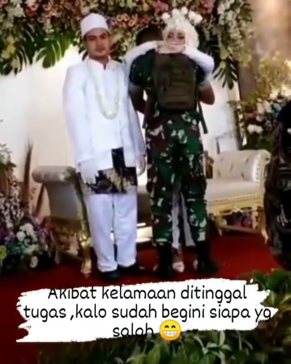 banyak yg kira akibat kelamaan dinas, TNI ini ditinggal nikah sama pacarnya. padahal,baca deskripsi