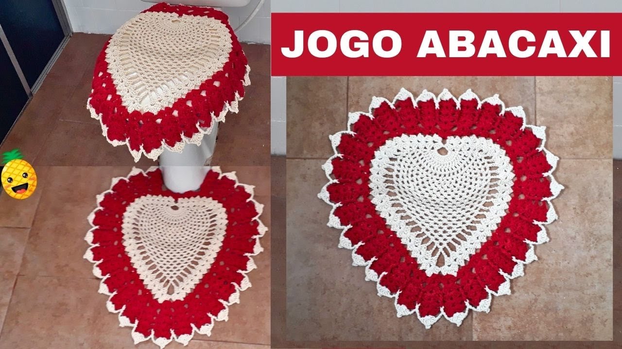 こひつじまとめかい0219❤️No.418、465、489 PINEAPPLE BATHROOM SET IN CROCHET TOILET LID COVER - YouTube