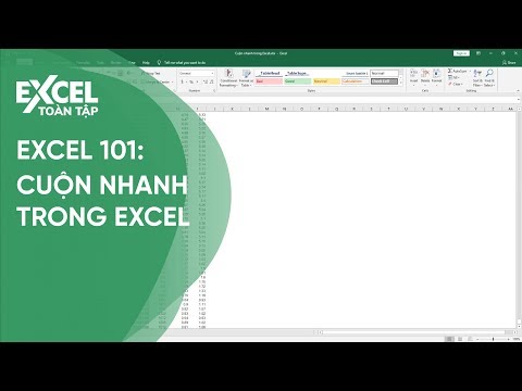 11. Mẹo cuộn nhanh (scroll) trong Excel | Khóa học phần mềm văn phòng Excel