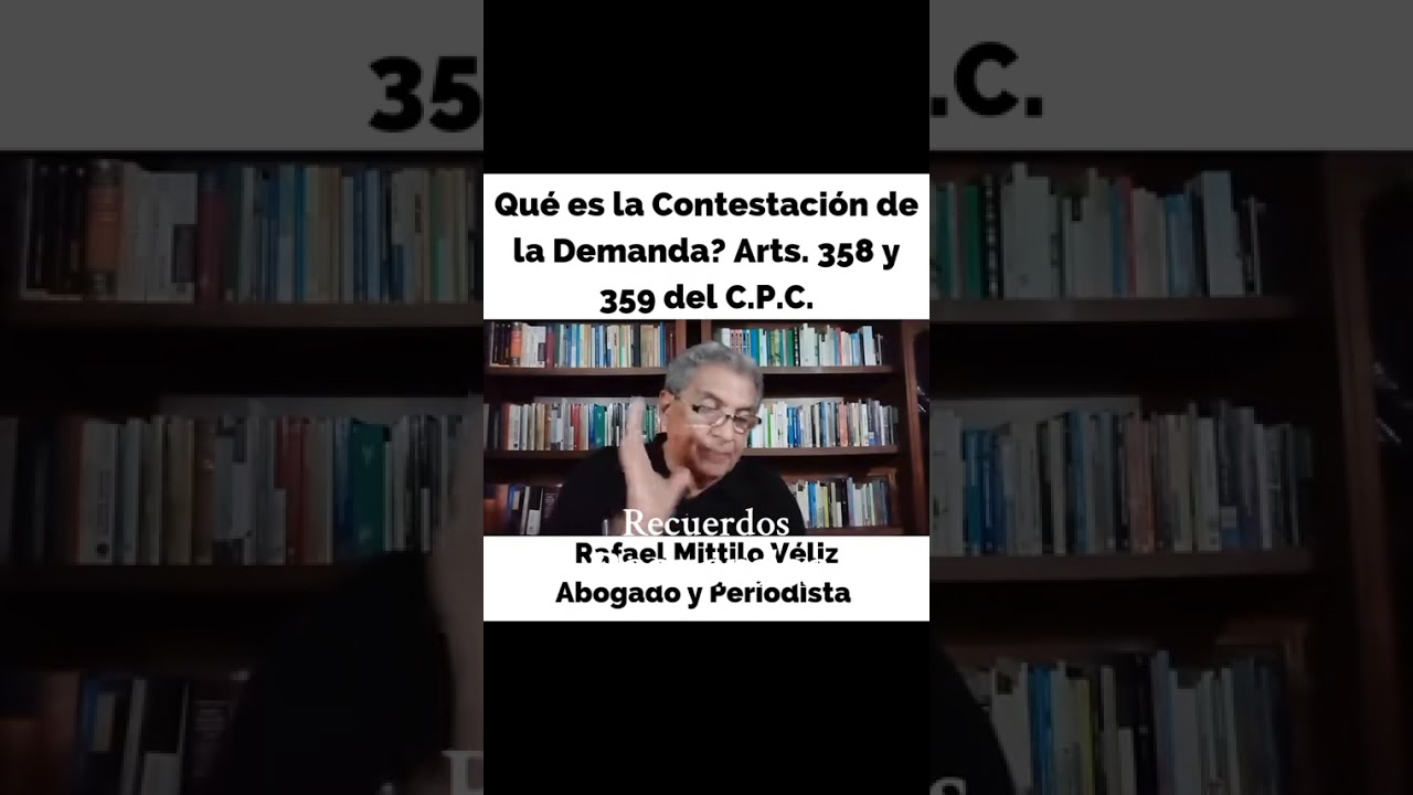 La Contestación de la Demanda.