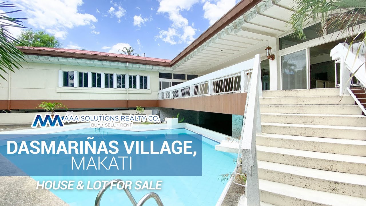 DASMARINAS VILLAGE MAKATI 5 BEDROOM HOUSE FOR SALE WITH POOL Bi Level House Mansion YouTube