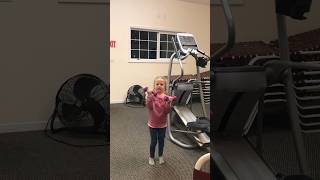 When your baby enjoys weightlifting in the gym  #gymmotivation #funnykids #kidsvideo