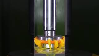Orange vs hydraulic press 🍊 #PressMaster #HydraulicPress #Shorts