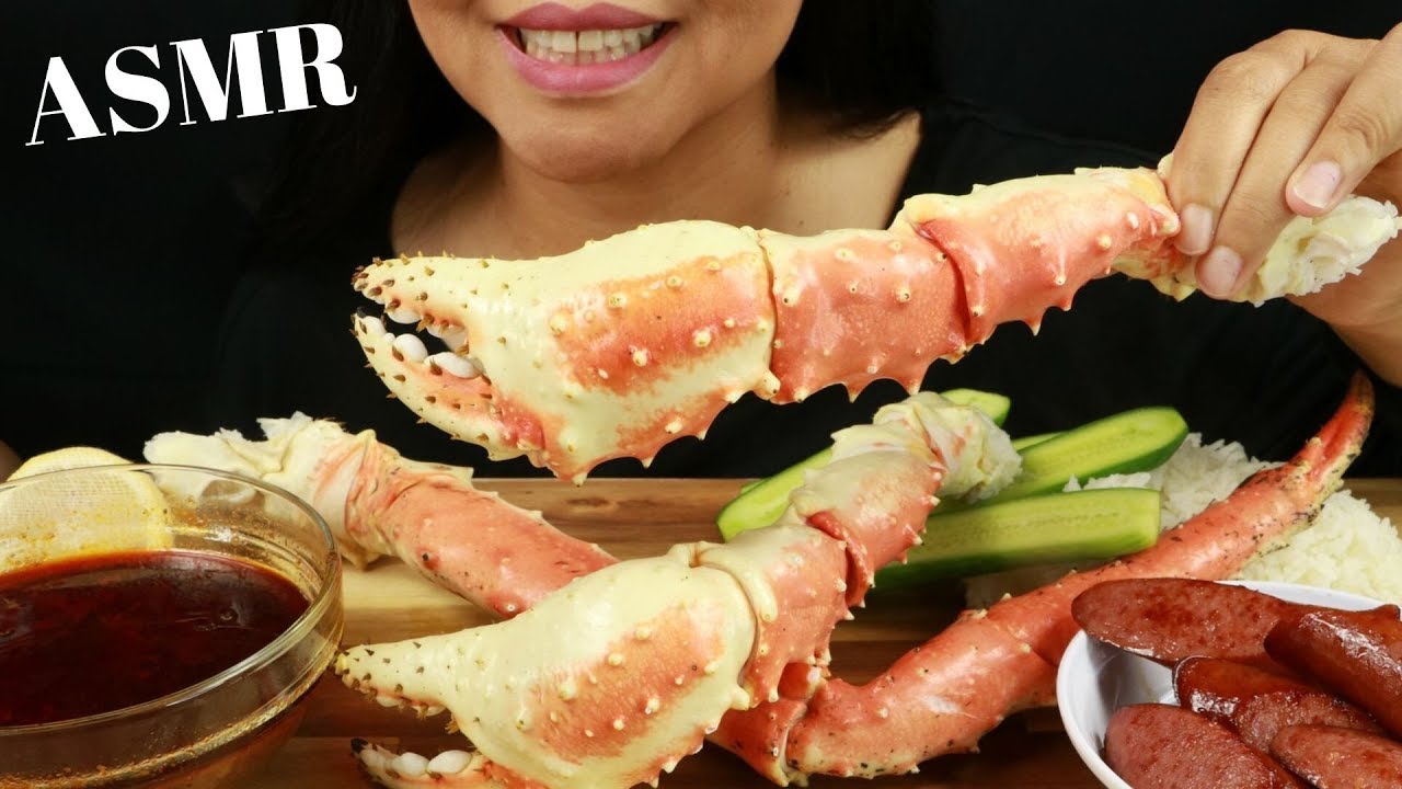 KING CRAB LEGS & CLAWS SEAFOOD BOIL ~ Loud Cracking Sounds! ~ ASMR (No Talking)