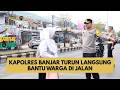 KAPOLRES BANJAR TURUN LANGSUNG BANTU WARGA DI JALAN