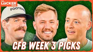 College Football Week 3 Picks: Josh Pate, Taylor Lewan DEBATE LSU-Ole Miss & Compton LOVES Auburn