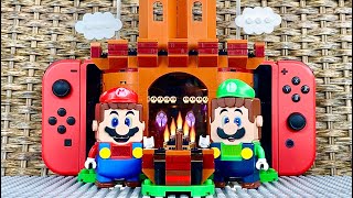 Lego Mario and Luigi try to save Peach on Nintendo Switch! What’s Bowser’s plan? #legomario