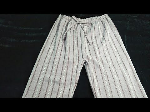 خياطة وتفصيل سروال عريض نسائي قياس كبير XXXL XXL