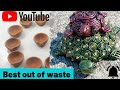 Best Out Of Waste Idea:Tortoise Sculpture|Old diya reuse|पुराने दीये से कछुए की मूर्ति कैसे बनायें