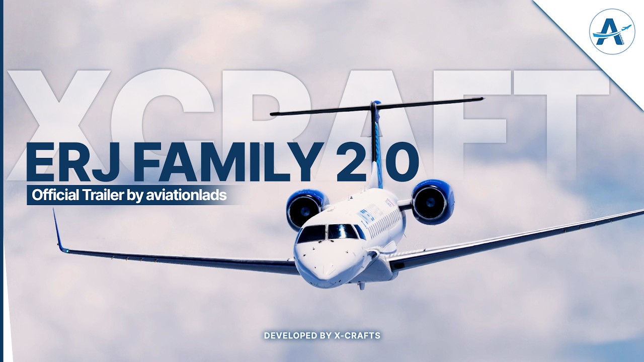 X-Crafts ERJ Family 2.0 - Official Trailer for X-Plane 12