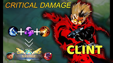 CLINT CRITICAL DAMAGE BUILD - ( TRY THIS BUILD ) ~ MLBB 2023