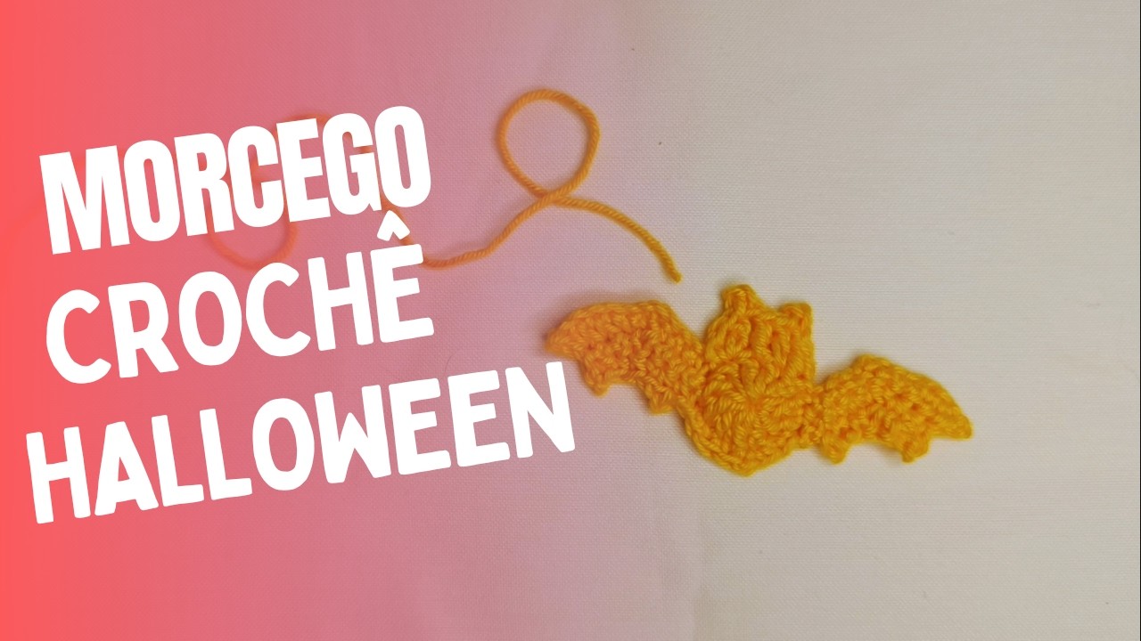 Como Fazer Aplique de Morcego em Crochê FÁCIL 🦇 | Perfeito para Iniciantes!