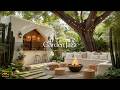 Garden Cafe Jazz Music | Morning Tranquil Jazz with Nature Sounds for Stress Relief, Study & Work