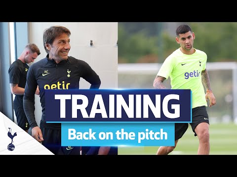 FIRST session back on the pitch! † Pre-season training