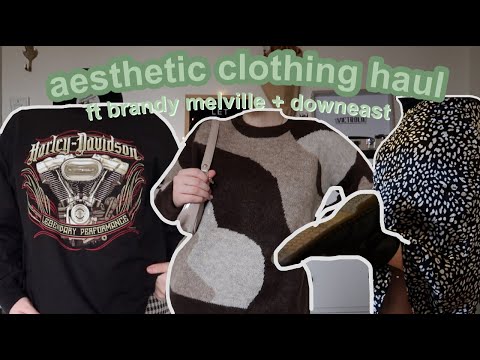 aesthetic clothing haul (ft.down east, brandy Melville, + more!)