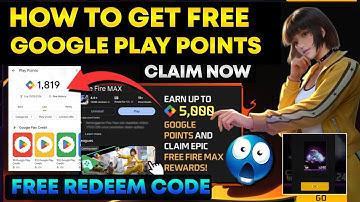 FREE REDEEM CODE IN FREE FIRE💎| GOOGLE PLAY POINT TRICK BY VTG MASTER🔥