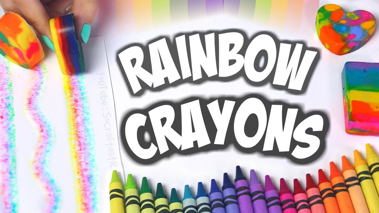 DIY Rainbow Crayons