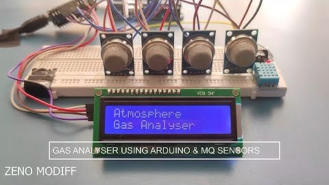 Atmospheric Gas Analyser Using MQ Series Sensors , DHT 11 Sensor & Arduino