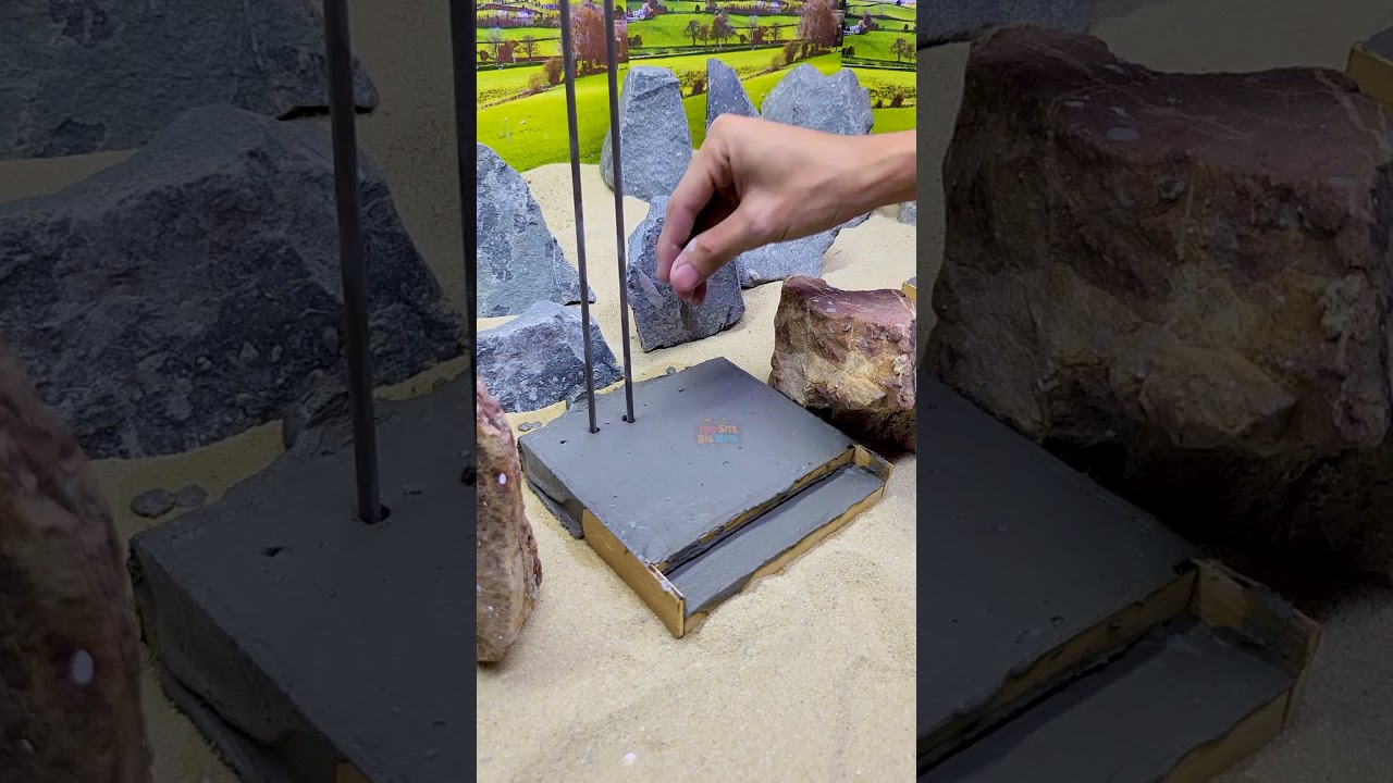 Mini Construction  Square Mini House 🏗️  