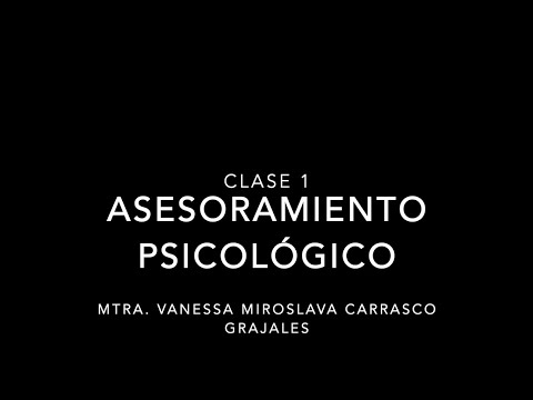 Video: LUGAR DEL CONSEJO: Modo De Asistencia Psicológica Orientado Al Contenido Y Al Proceso
