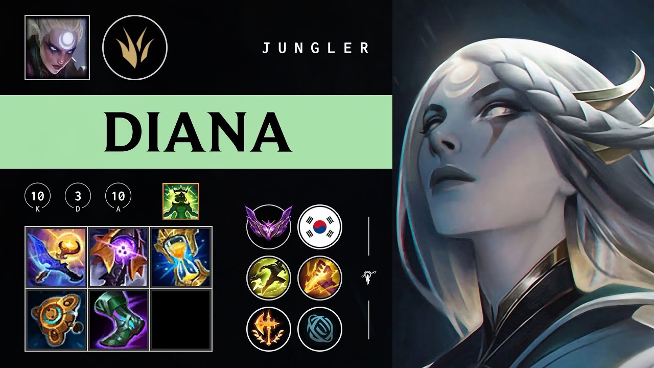 Diana Jungle vs Lee Sin - KR Master Patch 26.02