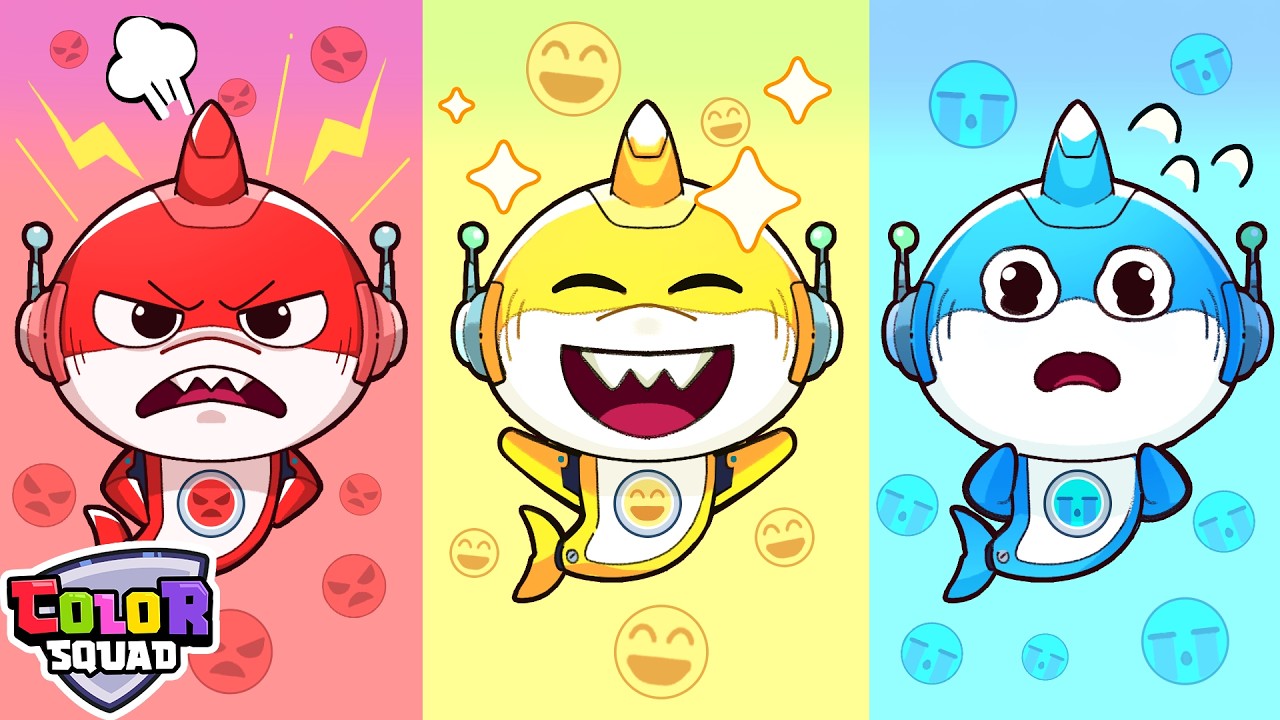 Игрушка-акула с эмодзи 🚫 Не поднимайте странные вещи | Правила безопасности | Color Squad - Детск...