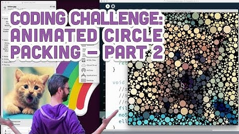 Coding Challenge #50.2: Animated Circle Packing - Part 2 (Kitten Addendum)