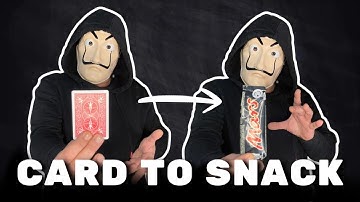 Card to Snack 🪄 Magic Trick Tutorial #magic #tricks #magictricks