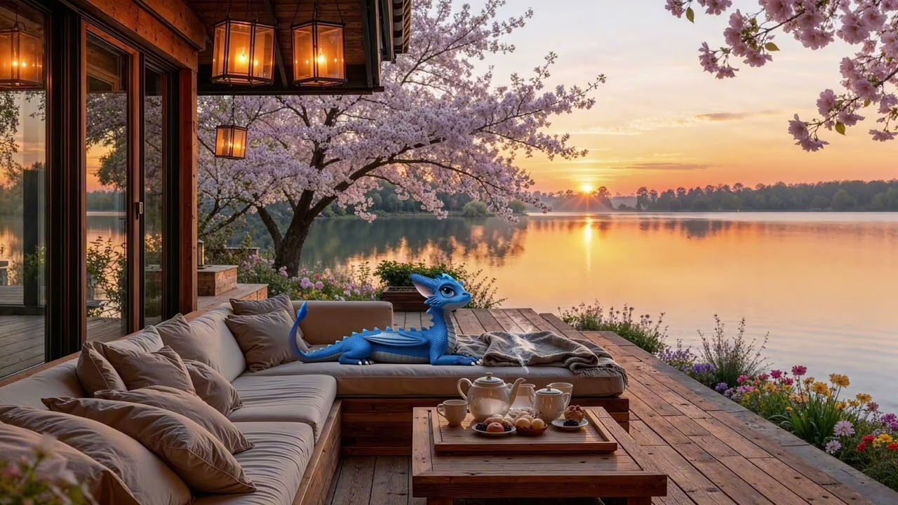 Quiet Sunset Jazz by the Water 🌅 Soft Instrumental for Evening Calm & Sleep