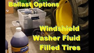 John Deere 1025R - Liquid Tire Ballast - Filling Windshield Washer Fluid