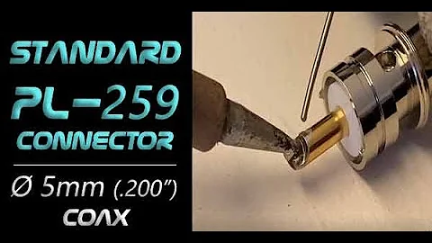How to Install PL-259 Coax Connector for RG58 (Warning: read description below)