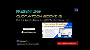 Quotation Booking - Multi Step Quotation Booking Request PHP Form For Cleaning Service | SMTP Form