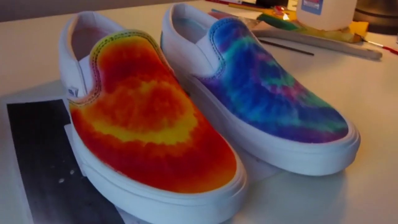 DIY Tie Dye Vans - YouTube