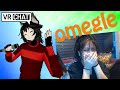 OMEGLE GIRL FLIRTS WITH VRCHAT ANIME BOI