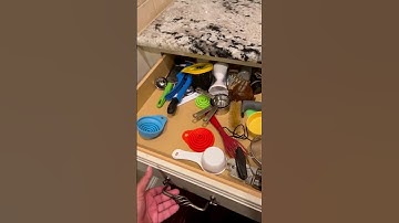 ❤🚀❤SpaceAid Bamboo Drawer Dividers #kitchenorganization #kitchentips #shorts #shortvideo