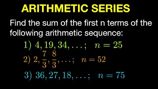 Arithmetic Series (Tagalog/Filipino Math)