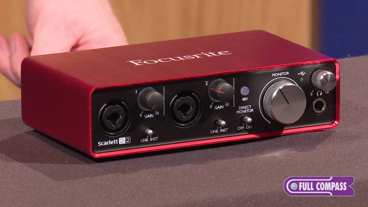 Scarlett 2i2 (2nd Gen) 2x2 USB 2.0 Audio Interface Overview | Full Compass - YouTube