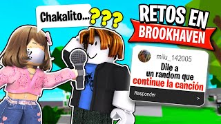 CUMPLIENDO RETOS en BROOKHAVEN 4 😳 | ROBLOX